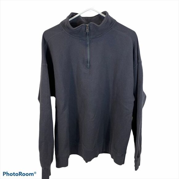 Men’s Hanes Nano 1/4 Zip Grey Jacket Size 2XL - Picture 4 of 5